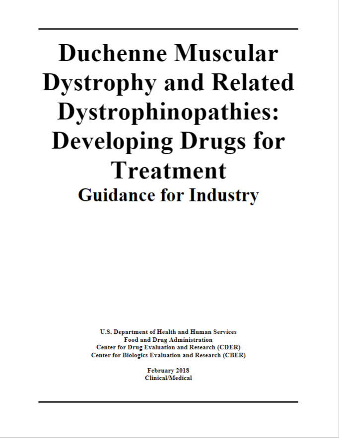 Duchenne Muscular Dystrophy and Related Dystrophinopathies: Developing Drugs for Treatment Guidance for Industry