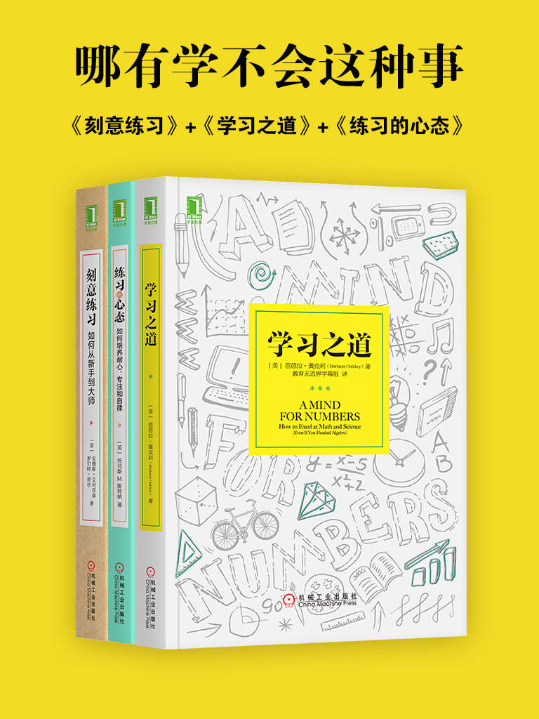 哪有学不会这种事:刻意练习+学习之道+练习的心态(套装共3册)