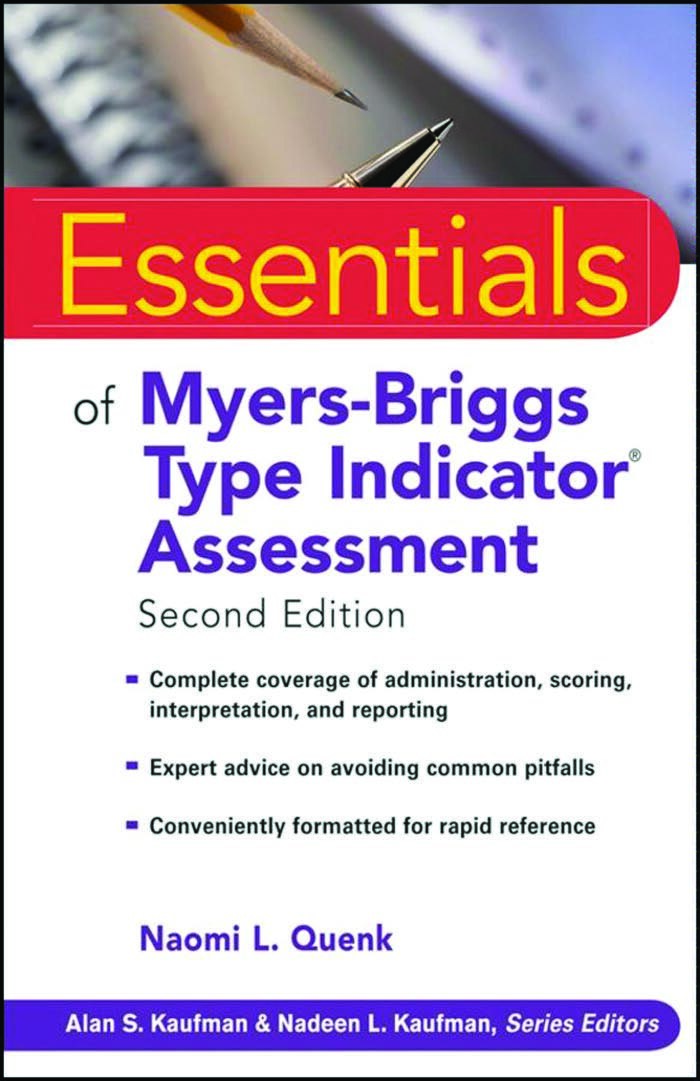 Essentials of Myers-Briggs Type Indicator Assessment - MBTI